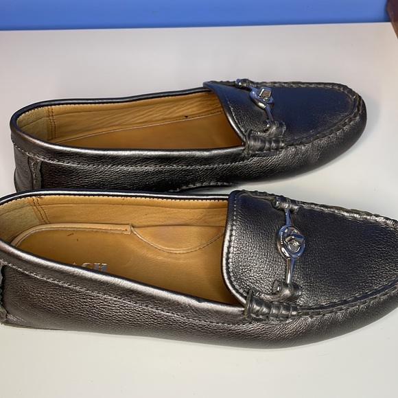 Silver Coach Loafers - Picture 3 of 4
